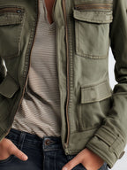 Chaqueta cargo verde oliva Outerdoor con bolsillo utilitario