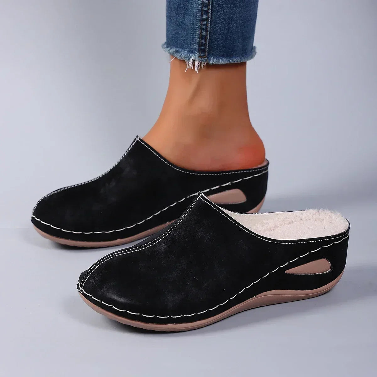 Élise™ | Pantuflas ortopédicas cálidas para el confort diario