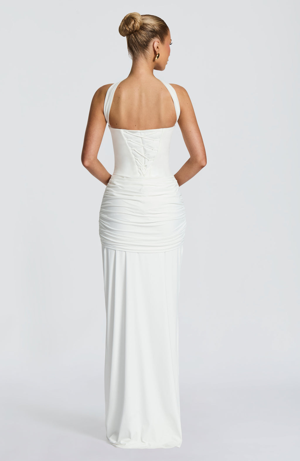 Vestido maxi marfil Gia