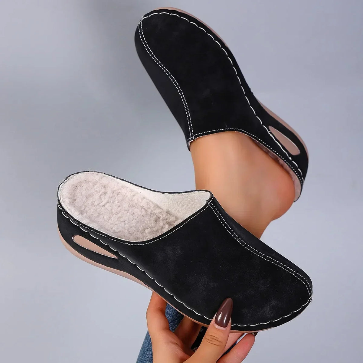 Élise™ | Pantuflas ortopédicas cálidas para el confort diario