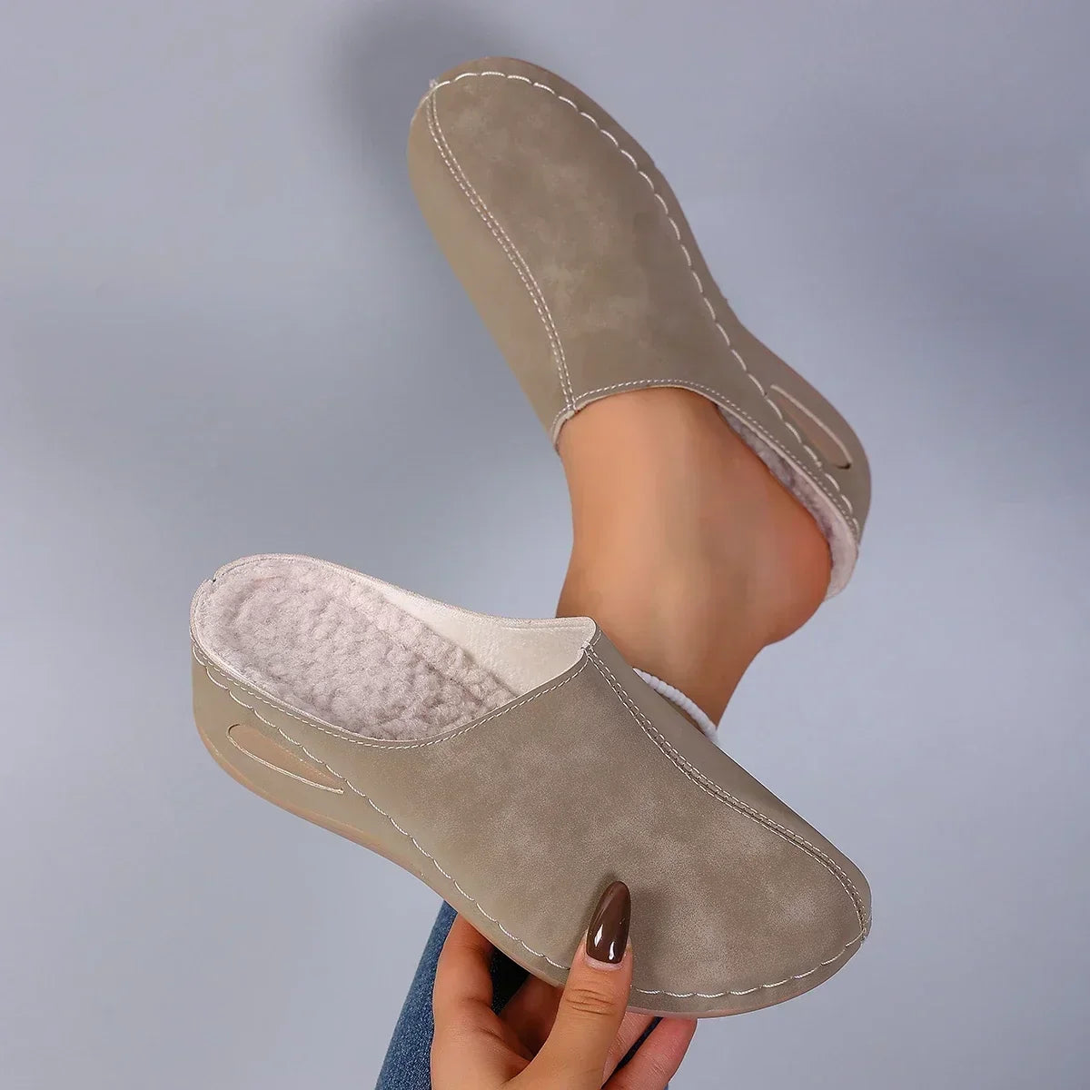 Élise™ | Pantuflas ortopédicas cálidas para el confort diario