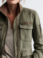 Chaqueta cargo verde oliva Outerdoor con bolsillo utilitario