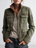 Chaqueta cargo verde oliva Outerdoor con bolsillo utilitario