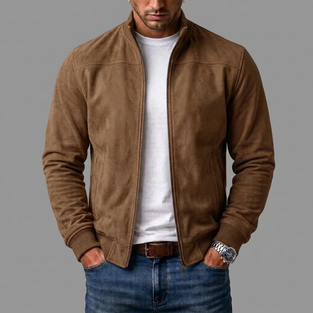 Varel | Chaqueta bomber de ante