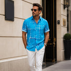 Camisa Geométrica Relaxed – Estilo y comodidad