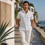 Camisa Geométrica Relaxed – Estilo y comodidad