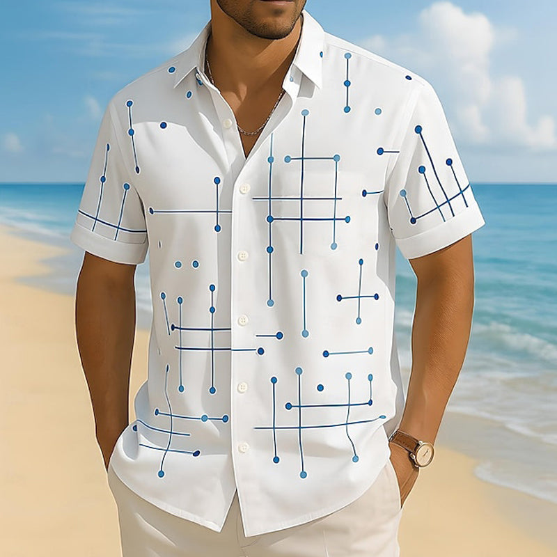 Camisa Geométrica Relaxed – Estilo y comodidad