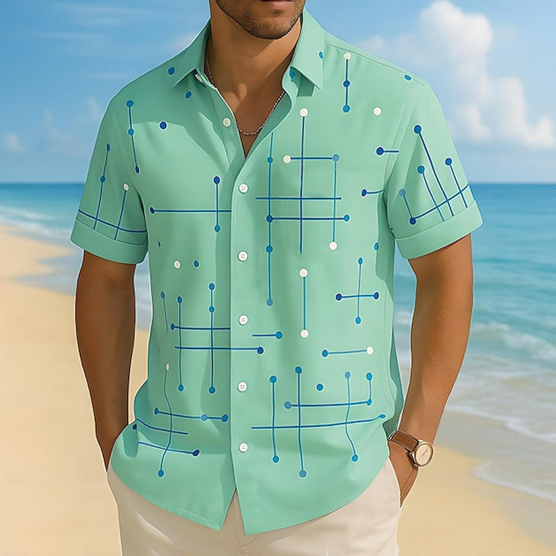 Camisa Geométrica Relaxed – Estilo y comodidad