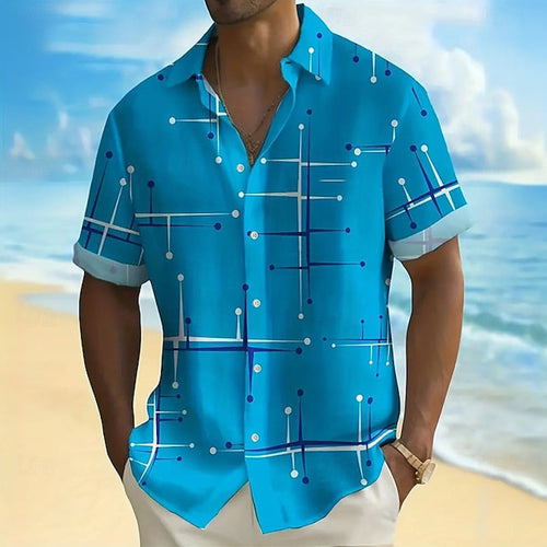Camisa Geométrica Relaxed – Estilo y comodidad