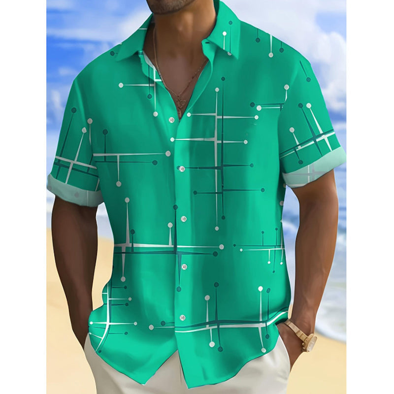 Camisa Geométrica Relaxed – Estilo y comodidad